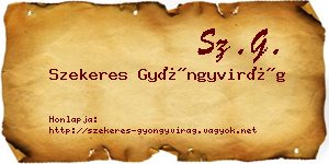 Szekeres Gyöngyvirág névjegykártya